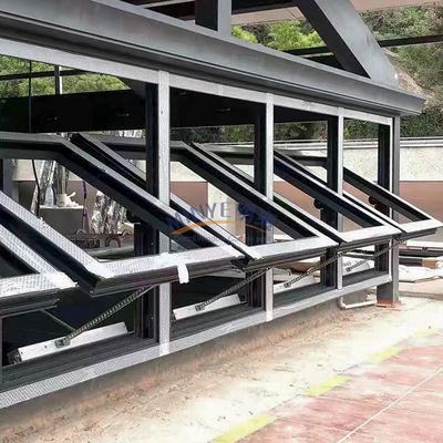 Hardware Aluminum Horizontally Center-hung Swivel Pivot Hung Window for Country Markets