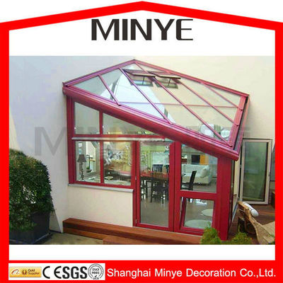 Folding Screen Aluminum Alloy and Glass Sunroom Customized Various Shapes
