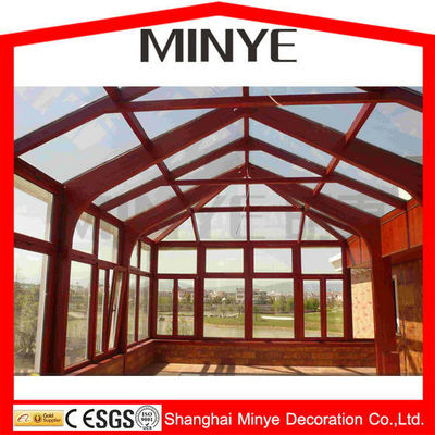 Folding Screen Aluminum Alloy and Glass Sunroom Customized Various Shapes