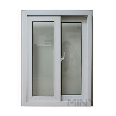 Commercial Position Customized Colors Sliding UPVC Window With Fiberglass Mash System