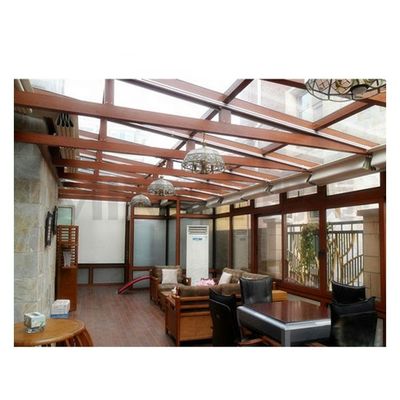 Modern Aluminum Garden Sun Room with Heat Insulation and Windproof Double Tempered Glass