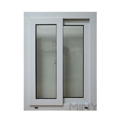 Commercial Position Customized Colors Sliding UPVC Window With Fiberglass Mash System