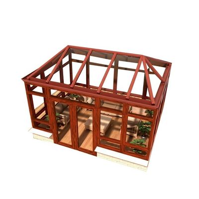 Modern Aluminum Garden Sun Room with Heat Insulation and Windproof Double Tempered Glass