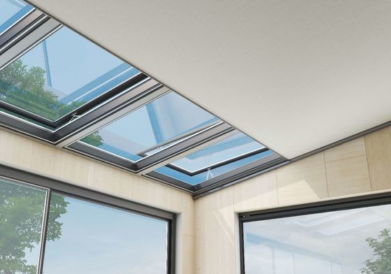 Double Tempered Glass Aluminum Skylight Roof Windows with FiberGlass Screen Netting