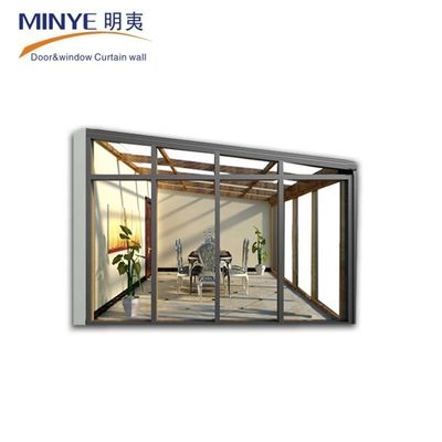 Courtyard Customized Powder-coated Hurricane Proof Laminated Tempered Glass Sun Room