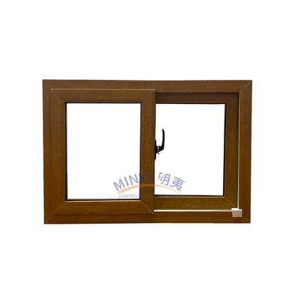 Customizable UPVC Sliding Windows with Horizontal Opening Pattern and Color Selection