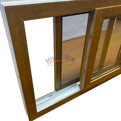Customizable UPVC Sliding Windows with Horizontal Opening Pattern and Color Selection