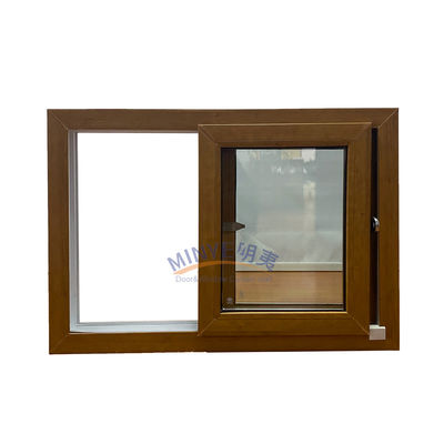 Customizable UPVC Sliding Windows with Horizontal Opening Pattern and Color Selection