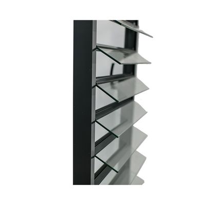 Modern Design Single Double Tempering Coating Low-E Jalousie Window Aluminum Frame