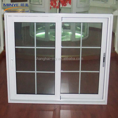 Office Sliding Glass Window Design with Aluminum Siding and Chinese Top Hardware