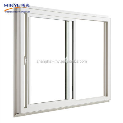 Office Sliding Glass Window Design with Aluminum Siding and Chinese Top Hardware