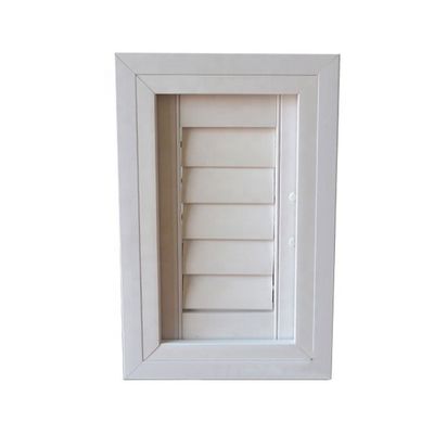 Economy Aluminum Alloy Bathroom Louver Windows with Windproof Glass Plantation Shutters