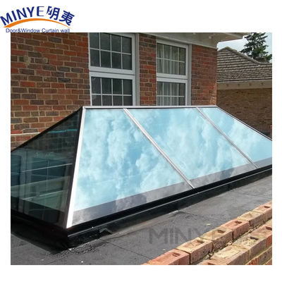 Swing Open Environmental Modern Design Skylight Glass Roof Lantern with Electric Blinds