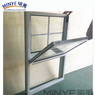 Shanghai Vinyl Vertical Sliding Window with 1.2mm Reinforcement Steel and Hardware