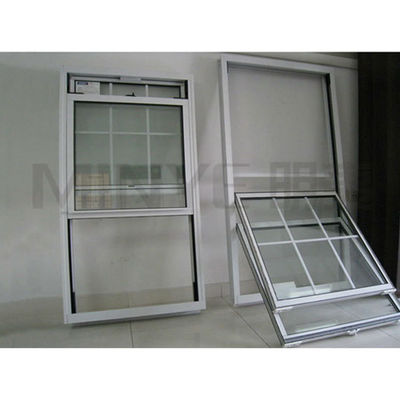 Shanghai Vinyl Vertical Sliding Window with 1.2mm Reinforcement Steel and Hardware