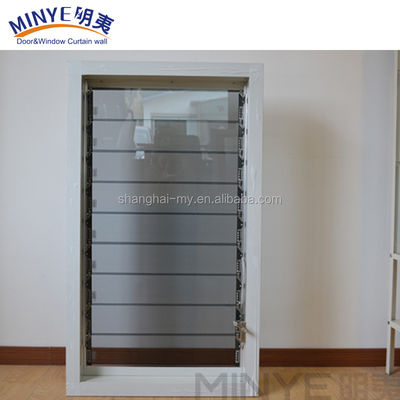Decorative Aluminum Alloy Hurricane Glass Louver Blade Window for Security Measures