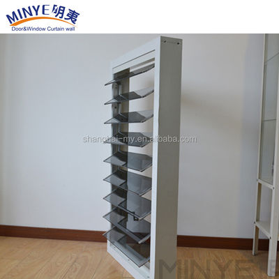 Decorative Aluminum Alloy Hurricane Glass Louver Blade Window for Security Measures