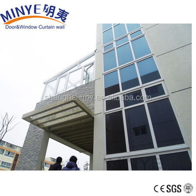 Aluminum Ventilated Facade Structural Glass Curtain Walls for Customized Villa Design