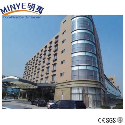Aluminum Ventilated Facade Structural Glass Curtain Walls for Customized Villa Design