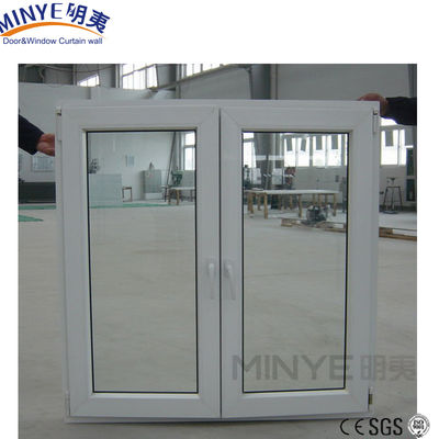 Double Glass Customized Size Upvc/Pvc Casement Window for Warmth and Sound Insulation