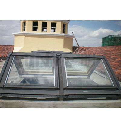 Powder Coated Thermal Break Aluminum Skylight for Windproof Function and Wooden Wall