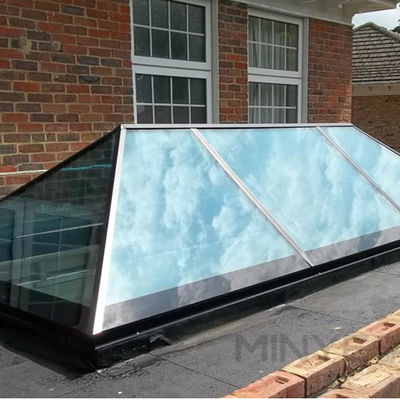 Powder Coated Thermal Break Aluminum Skylight for Windproof Function and Wooden Wall