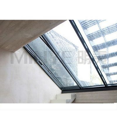 Powder Coated Thermal Break Aluminum Skylight for Windproof Function and Wooden Wall