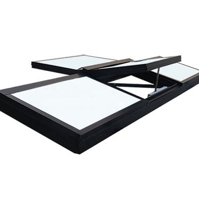 Powder Coated Thermal Break Aluminum Skylight for Windproof Function and Wooden Wall