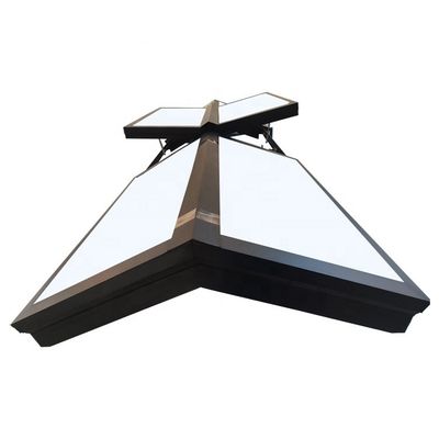 Powder Coated Thermal Break Aluminum Skylight for Windproof Function and Wooden Wall