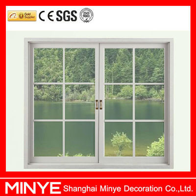 German Hardware Aluminium Swing Casement Door with Security Grill and Customized Color