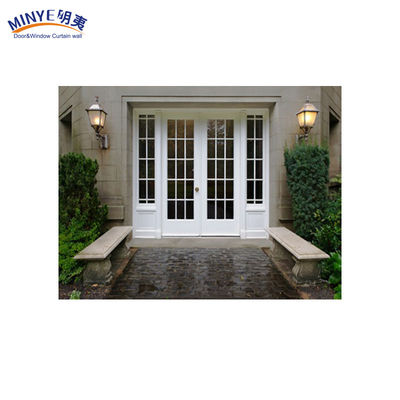 German Hardware Aluminium Swing Casement Door with Security Grill and Customized Color