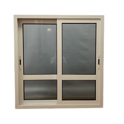 Aluminum Alloy Frame Sliding Window Featuring Tempered Safety Glass for House Design