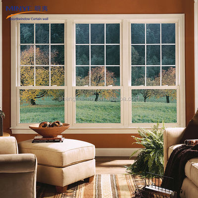 Aluminum Alloy Frame Sliding Window Featuring Tempered Safety Glass for House Design