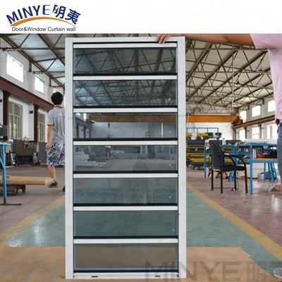 Vertical Opening Electric Aluminum Louver Shutters for Light and Ventilation Control