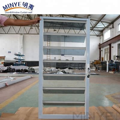 Vertical Opening Electric Aluminum Louver Shutters for Light and Ventilation Control