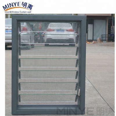 Vertical Opening Electric Aluminum Louver Shutters for Light and Ventilation Control