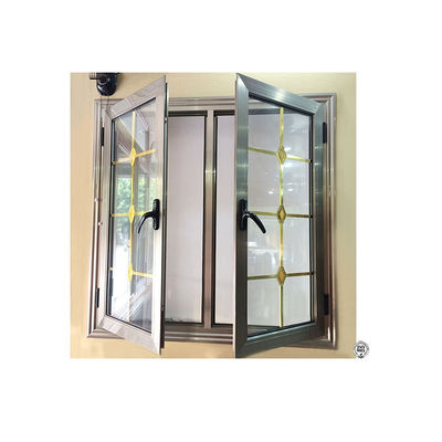 Tempering Glass Type Aluminum Bi Folding Glass Window for House Decoration