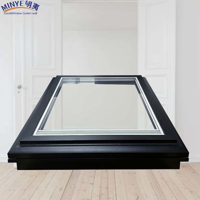 Electric Switch Sunshade and Waterproof Double Tempered Glass Aluminum Skylight Window