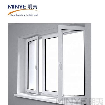 VERTICAL Opening Pattern UPVC Frame and Glass Hot Insulation Soundproof Casement Window