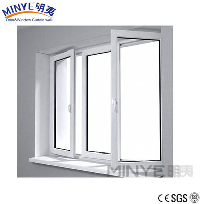 VERTICAL Opening Pattern UPVC Frame and Glass Hot Insulation Soundproof Casement Window