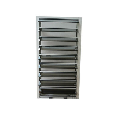 Modern Design Powder Coating Aluminum Profile Manual Open Frosted Glass Plantation Shutters Window