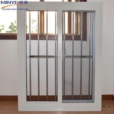 Innovative Customized Colors Noise Killer PVC/UPVC Sliding Window with Grills Design