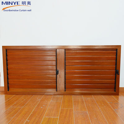 Sturdy and Durable Adjustable Shutter in Aluminum Alloy for Wooden Color Profile