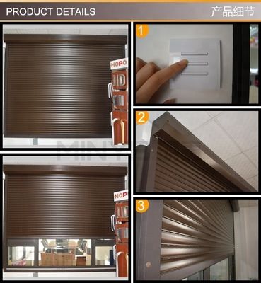 Powder Coated Electric Opening Aluminum Rolling Shutter Garage Shutter