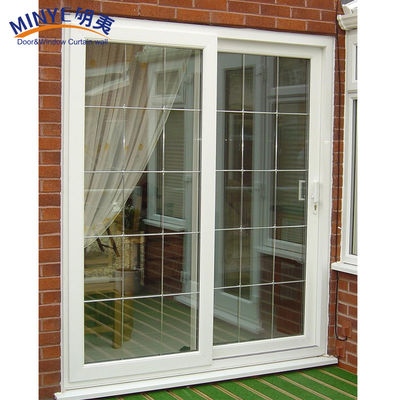 Low-E Tempered Glass Sliding Door with Grid for Customized Sizes and Superior Sealing