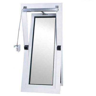 Decorative Aluminum Alloy Tempered Glass Center Pivot Casement Tilt and Turn Window