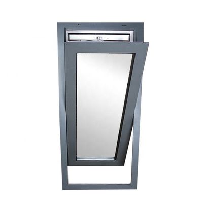 Decorative Aluminum Alloy Tempered Glass Center Pivot Casement Tilt and Turn Window