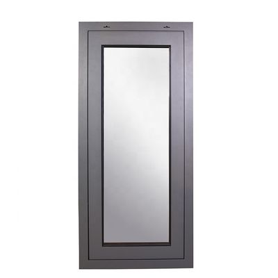 Decorative Aluminum Alloy Tempered Glass Center Pivot Casement Tilt and Turn Window