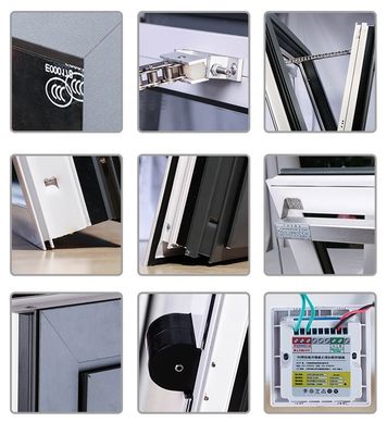 Decorative Aluminum Alloy Tempered Glass Center Pivot Casement Tilt and Turn Window