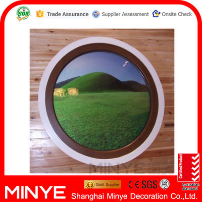 Modern Design Aluminum Center Pivot Open Circle Shaped Round Window